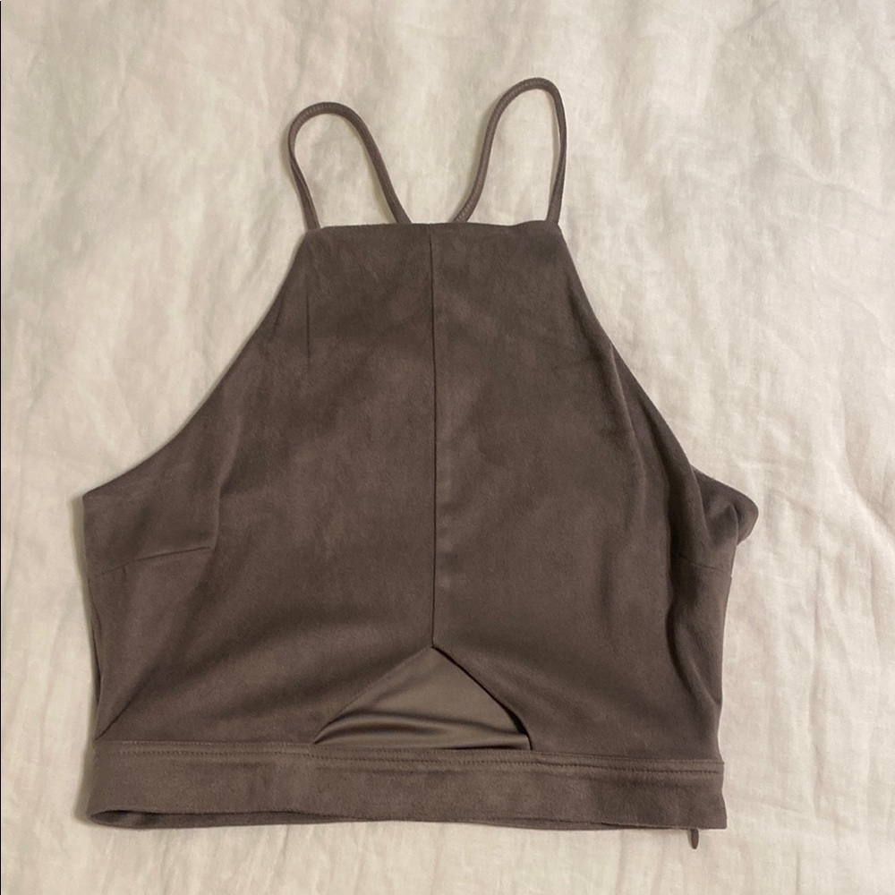 Kendall and Kylie cropped cutout halter